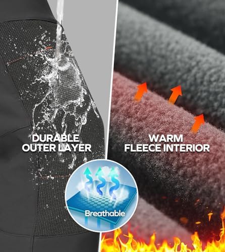 Snow Pants Womens Ski Pants Waterproof Insulated Softhell fleece lined