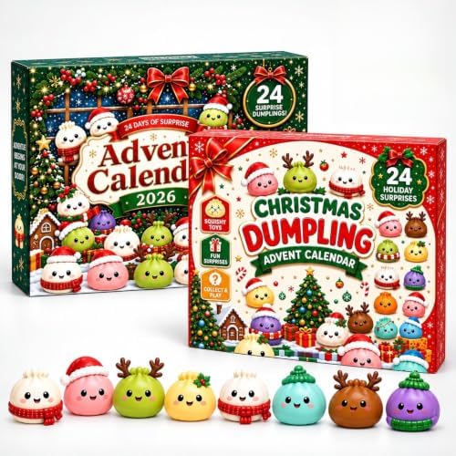 Christmas Squishies Advent Calendar 2026 Countdown for Adults