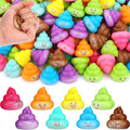 Leyndo 100 Pcs Mini Fake Poop Toys Halloween Party Favors, Multicolor
