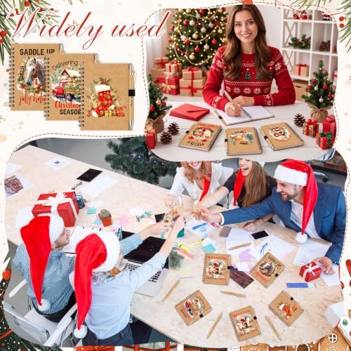 Gueevin 72 Pcs/36 Set Inspirational Notebook Pen Gifts Bulk, Vintage