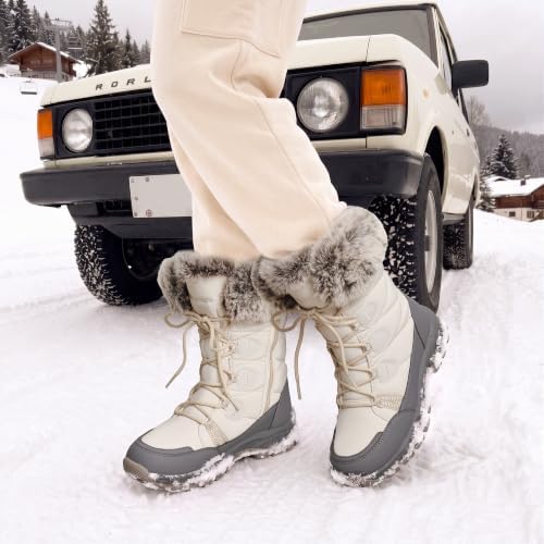 DREAM PAIRS Waterproof Winter Snow Boots Women