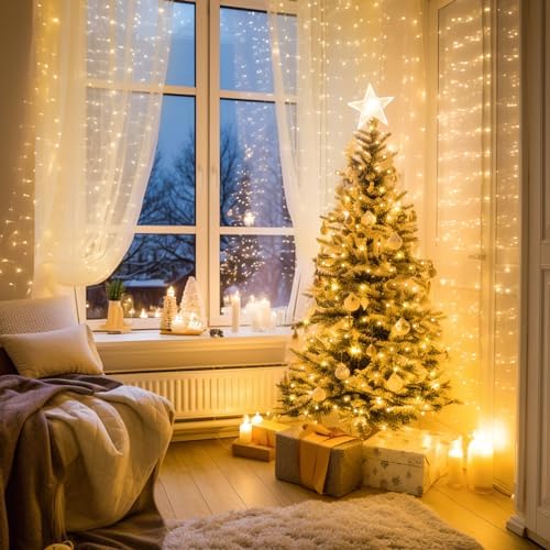 JMEXSUSS 168FT 600 LED Christmas Lights Outdoor Waterproof String Lights
