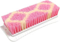Pink and Cream Scrubbing Cleaning Brush for Vegetables, Multi-Purpose Household Scrubber