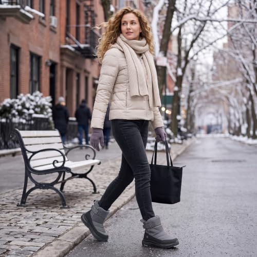 FitVille Snow Boots for Women Wide Width, Warm Fur Lined Winter Boots