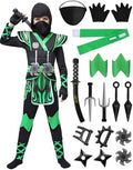 Spooktacular Creations Kids Ninja Costume, Child Boy Ninja Outfit Set, Halloween Costume for Toddler Themed Dress Up Party