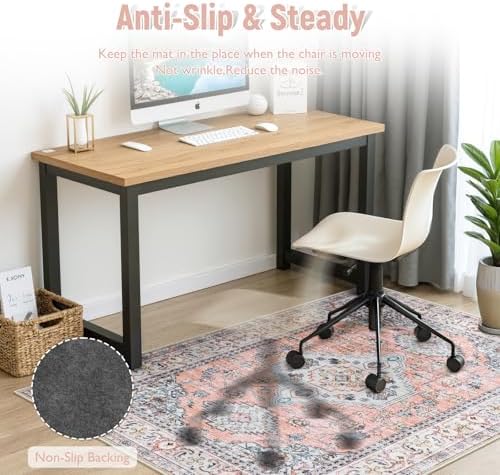 Anidaroel 36"x48" Chair Mat for Hardwood Floor/Tile Floor, Desk Chair Mat for Home Office, Under Desk Rug for Rolling Chair, Anti-Slip Office Rugs for Rolling Chairs, Large Floor Protector Rug
