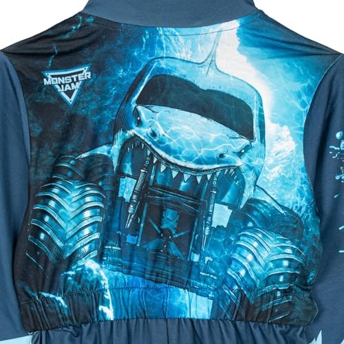 Monster Jam French Terry Racing Zip Up Coverall Infant to Big Kid Grave Digger El Toro Loco Megalodon