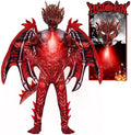 digi Dragon Costume for kids,Halloween costume Scary Goblin Dragon Full Body Jumpsuit with Wings Tail Spikes for boy 4-12