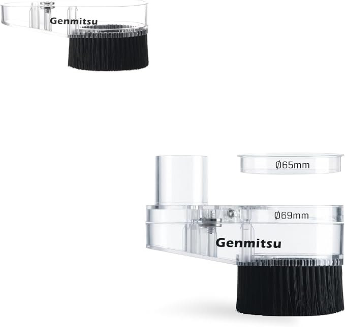 Genmitsu 65mm & 69mm CNC Dust Shoe + CNC Dust Shoe Replacement Base Bottom Cover with 32mm Long Nylon Brush