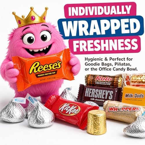 Chocolate Candy Variety Pack, 5 lb Bulk Candy, Pinata Stuffers for Kids