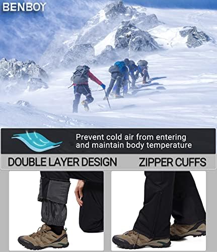 BenBoy Mens Snow Bibs Ski Pants Softshell Waterproof