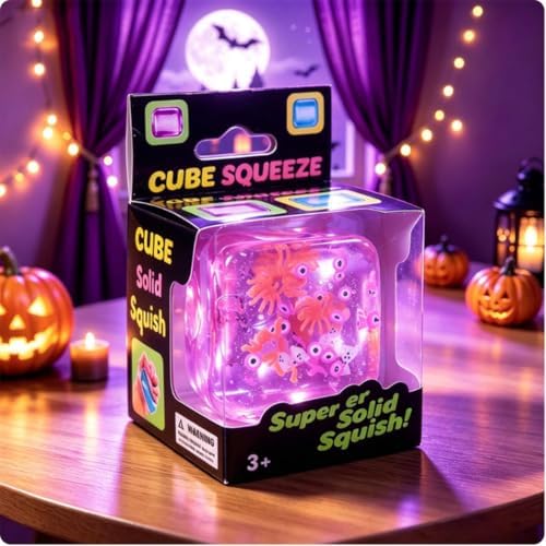 Halloween Ghost Bao Glitter-Squishy Stress Balls with Steamer Halloween Skull Slow-Rise Basket Stuffer Party Favors & Adult(#1)