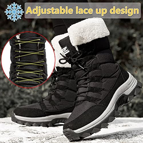 ziitop Womens Winter Snow Boots Waterproof Fur Lined Warm