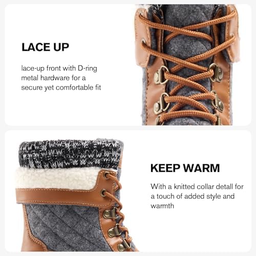 ALEADER Womens Winter Snow Boots | Waterproof Shell | Duck Boots