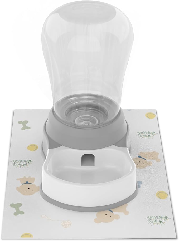 STALTWO 1.6 Gallon Automatic Dog Water Dispenser, Non-Slip Mat, BPA-Free | Pet Water Dispenser, Large Capacity Water Feeder for Cats and Dogs, Refill Less Often