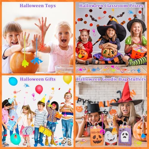 Halloween Treats Non Candy for Kids, 36-300 PCS Sticky Hands Party Favors