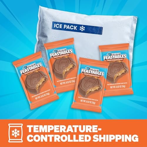 MrBeast Feastables Peanut Butter Cups Milk Chocolate, 2lb Box, Bite Size