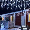 White Christmas Lights Outdoor, 33ft 400 LED Icicle Lights for Outside
