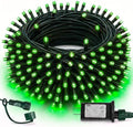 TW SHINE Green Christmas Lights, 200 LED 66FT Outdoor Christmas Lights Plug in with 8 Modes, Waterproof Green Wire St. Patrick's Day Light Outdoor, Indoor Xmas Decorations for Party Yard Room Decor