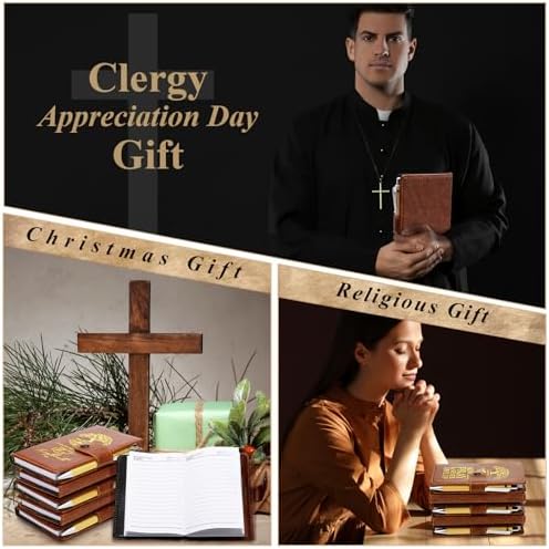 Spakon 60 Pcs Christian Prayer Journals with Pens, English Tree of Life