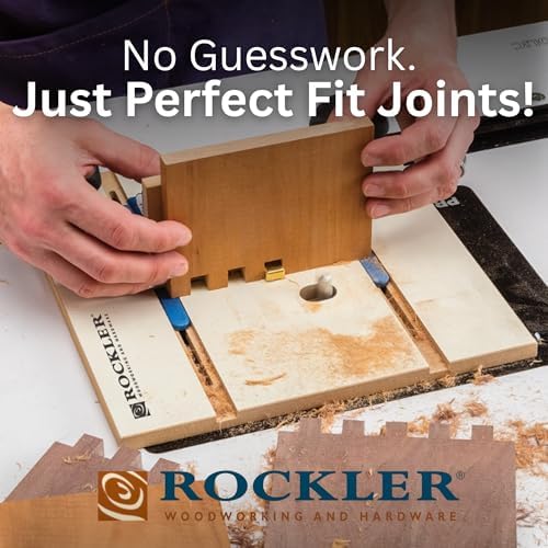 Router Table Box Joint Jig with 1/4", 3/8" & 1/2" Indexing Keys