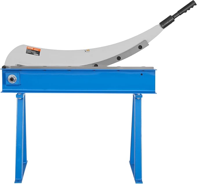 VEVOR Hand Plate Shear, 31.5 in Max Cutting Length, Manual Sheet Metal Shear Machine, Benchtop Cutter with T10 High-Hardness Blades, Q235 Material, for Cutting Large Metal Sheets Steel Aluminum Copper