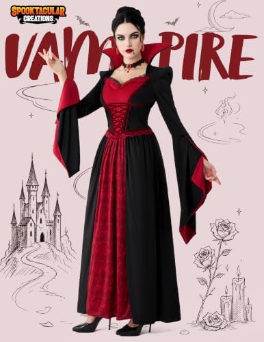 Spooktacular Creations Halloween Costume Vampire Costume Set Women Adult
