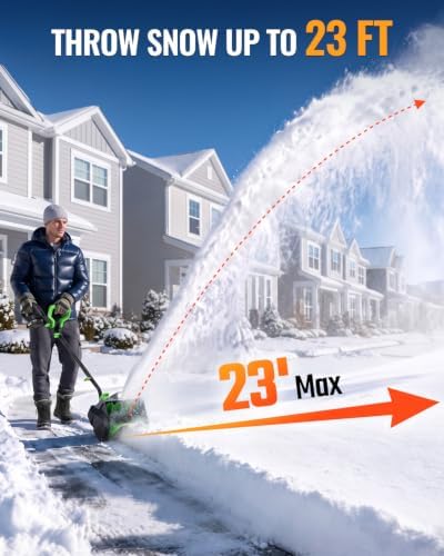 WORKPRO X Series Cordless Snow Shovel, 13-Inch, 20V Battery Included