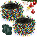 2 Pack 200 LED Battery Operated Christmas Lights, String Lights Multicolor