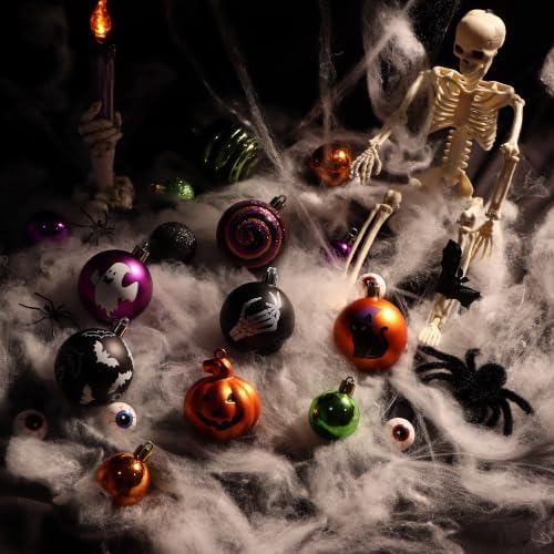Halloween Ornaments for Tree Decorations, 100Ct Shatterproof Ornament Set