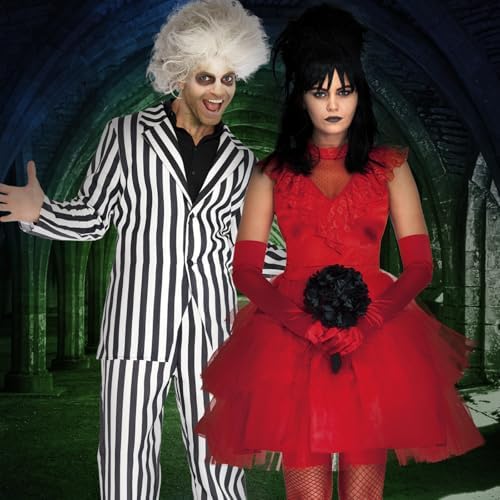 Leg Avenue Women's Beetle Bride 80s Halloween Costume