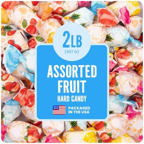 Cambie Assorted Fruit Hard Candy Individually Wrapped - 2 lbs Fruit Candy