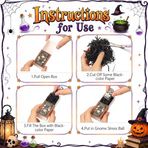 48 Sets Halloween Party Favors Cute Gnome Gifts Bulk Basket Stuffers