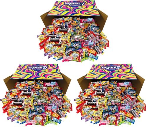 Assorted Classic Candy - Huge PARTY MIX Bulk BOX! 11.50 lbs / 184 oz Classic Individually Wrapped Candies of All Time America's Most Favorite Assorted Candies (180) (Pack of 3)