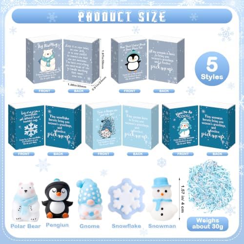 10 Sets Winter Break Gifts Penguin Holiday Party Favors with Boxes