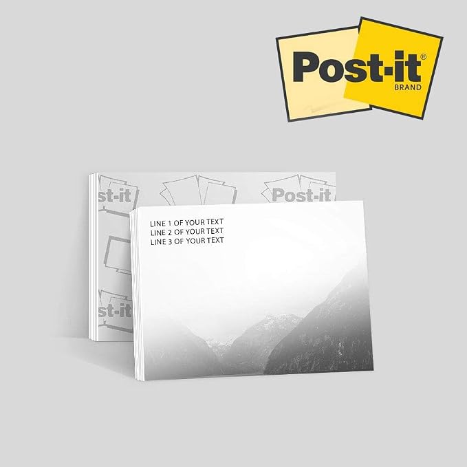 Faded Mountain - Post-it Notes - 6 Pads of 50 Sheets - Printed in the USA