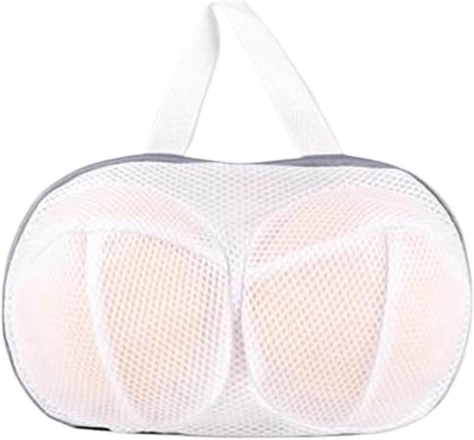 Mesh Laundry Bags，Washing Machine Wash Bags， 2pcs Brassiere Use Travel Protection Mesh Machine Wash Cleaning Bra Pouch Washing Bags Net Underwear Anti Deformation(Gris)