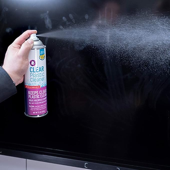 Invisible Glass 91014-3PK Clear Plastic Cleaner – Cleans and Protects Plastic on Electronics, Appliances, Eyewear, Cars, Trucks, RVs, Boats & More, Helps Prevent Fog and Static – 19 oz (Pack of 3)