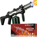Powerful Propane Torch Gun, Gift for Men Dad, Culinary Blow Kitchen Cooking Torch for Steak Searing, Campfire Charcoal Starter for Blackstone Griddle Accessories (Tank Not included) Black Silver