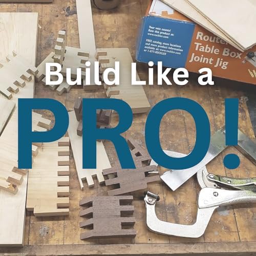 Router Table Box Joint Jig with 1/4", 3/8" & 1/2" Indexing Keys
