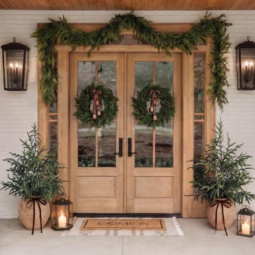 Christmas Decorations - 32" Real Touch Artificial Pine Tree in Ceramic Pot
