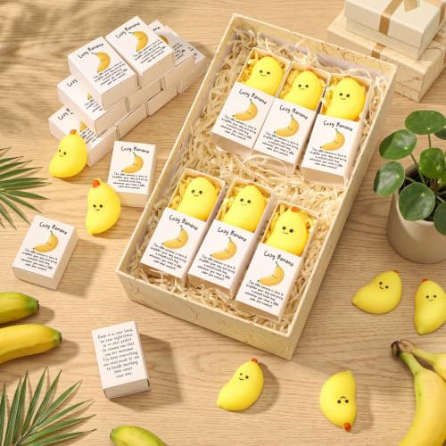 24 Sets Banana Positive Gifts Pocket Hug Party Favors