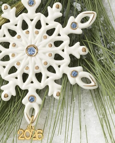 Lenox 2026 Gemmed Snowflake Ornament