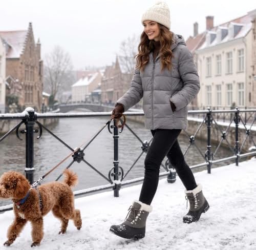 DREAM PAIRS Women's Winter Duck Snow Boots