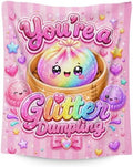 Kids Blanket 40" x 50" Girls Throws, Dumpling Blanket Cute Squishy Throw