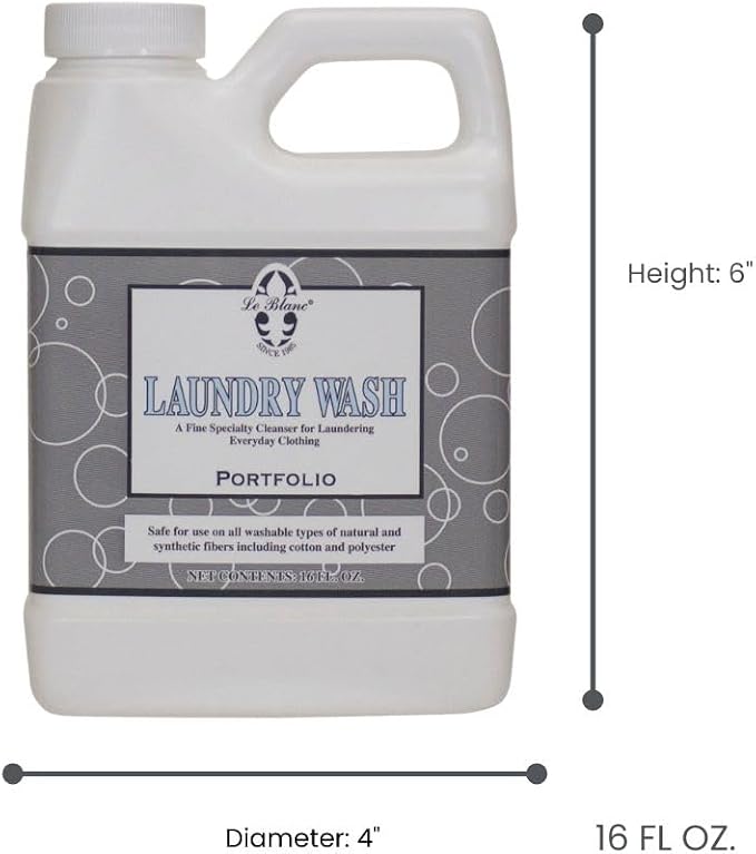 Le Blanc® Portfolio Laundry Wash– Luxury Laundry Cleanser for Everyday Clothing- 16 oz. (1 pack)