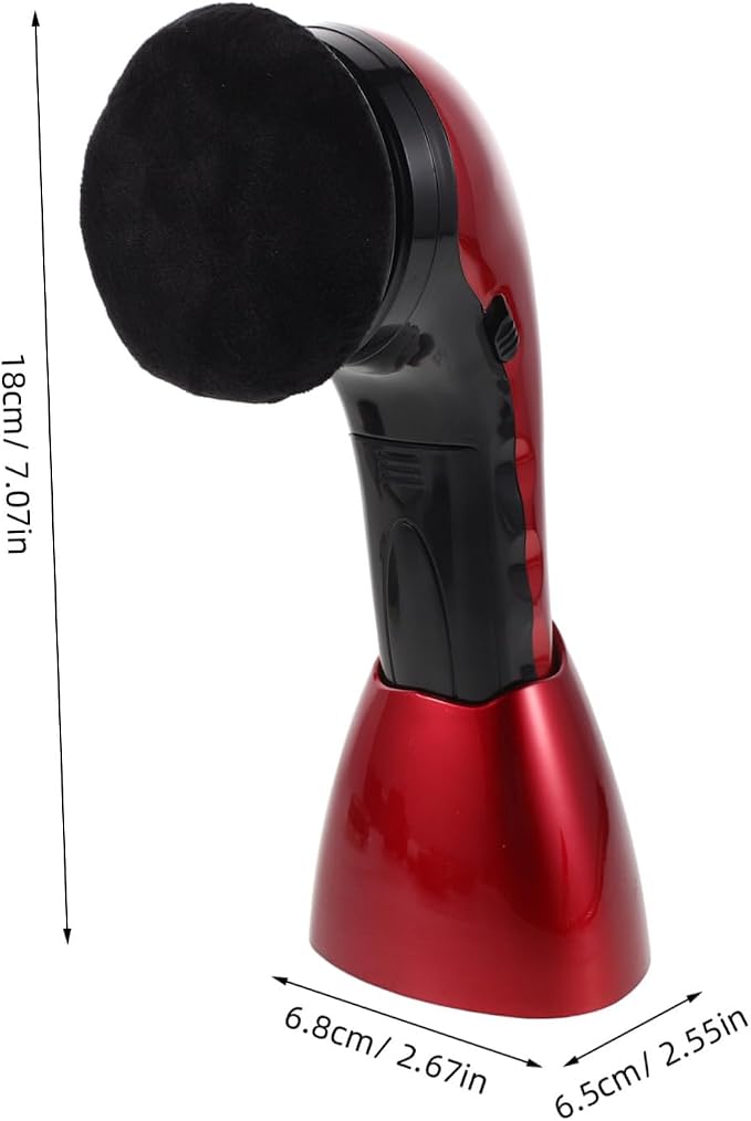Electric Shoe Polish Brush Machine Dual Power Portable Cleaner | Fiber Sponge Plastic Set, Interchangeable Heads and Replacement Brushes, Travel Use for Sneakers and Footwear