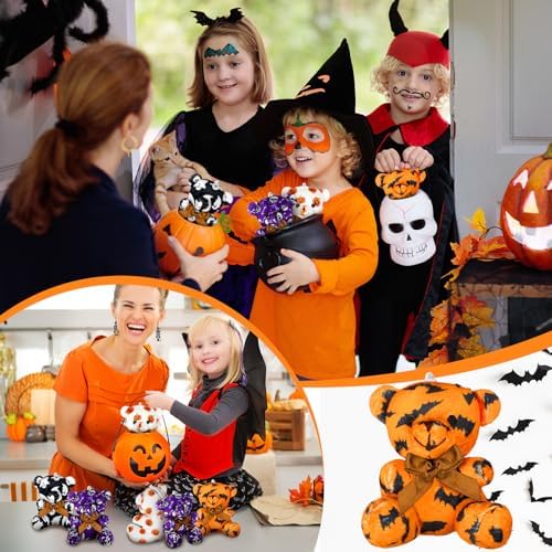 Haull 18 Pcs Halloween Stuffed Animals Plush Bears Bulk