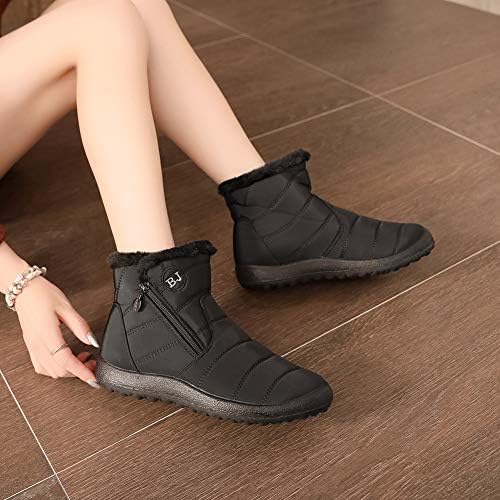 JOINFREE Winter Snow Boots for Women Men Anti-Skid House Shoes Ankle Boots Indoor Outdoor