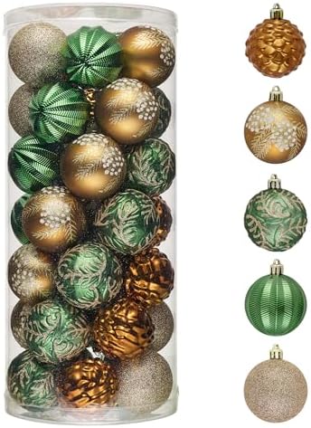 Valery Madelyn 35ct Christmas Tree Decorations Ball Ornaments 2 Inches